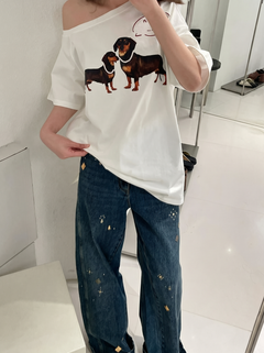 JellyGirly™ Off-Shoulder Doggy Tee