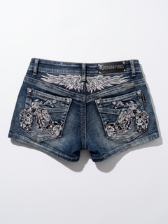 JellyGirly™ Angel Wing Denim Shorts