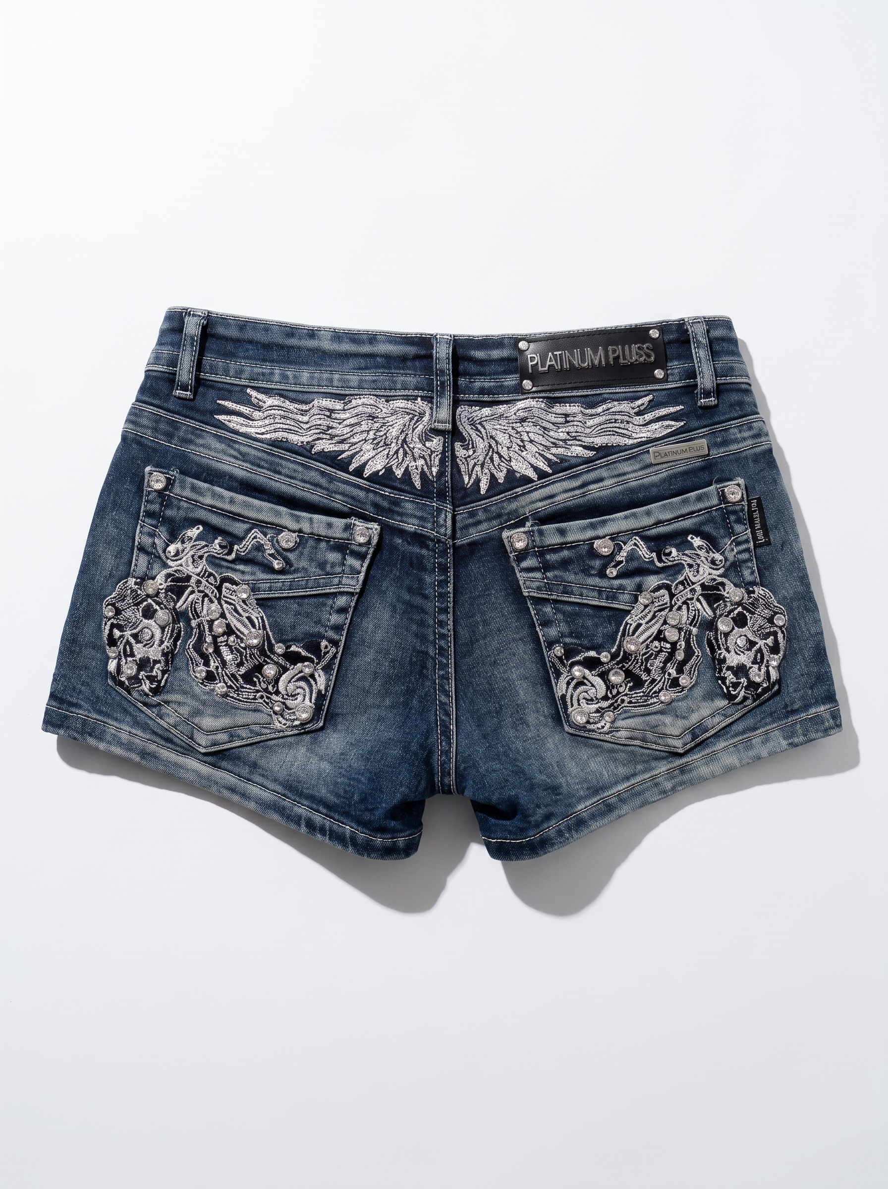 JellyGirly™ Angel Wing Denim Shorts