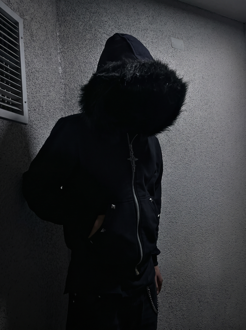 JellyGirly™ Midnight Fleece Zip Hoodie