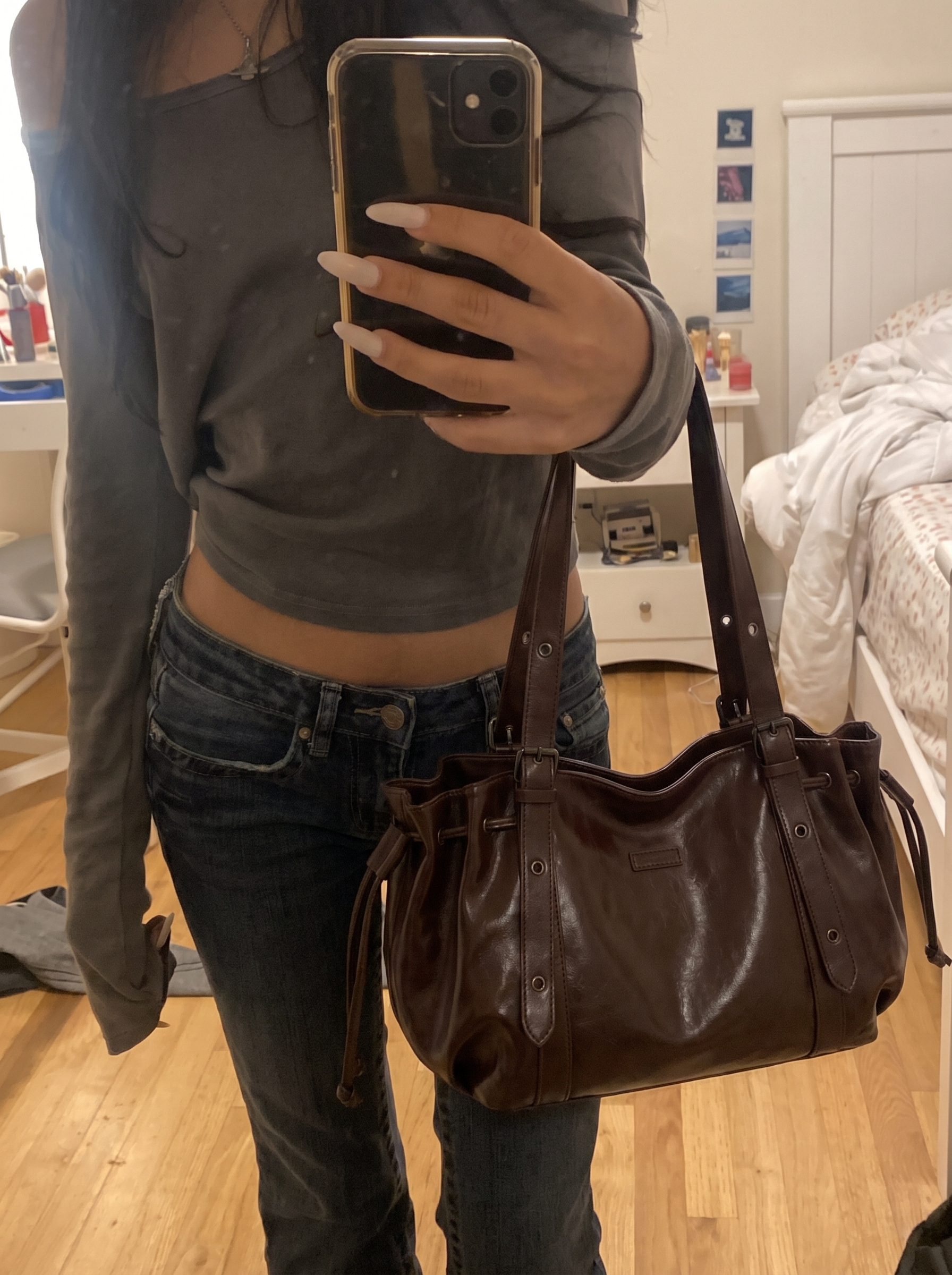 JellyGirly™ Y2K Pleated Shoulder Bag