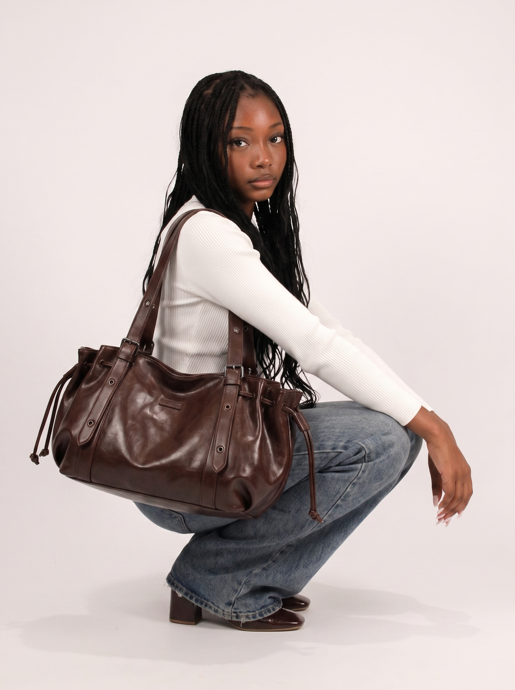 JellyGirly™ Y2K Pleated Shoulder Bag