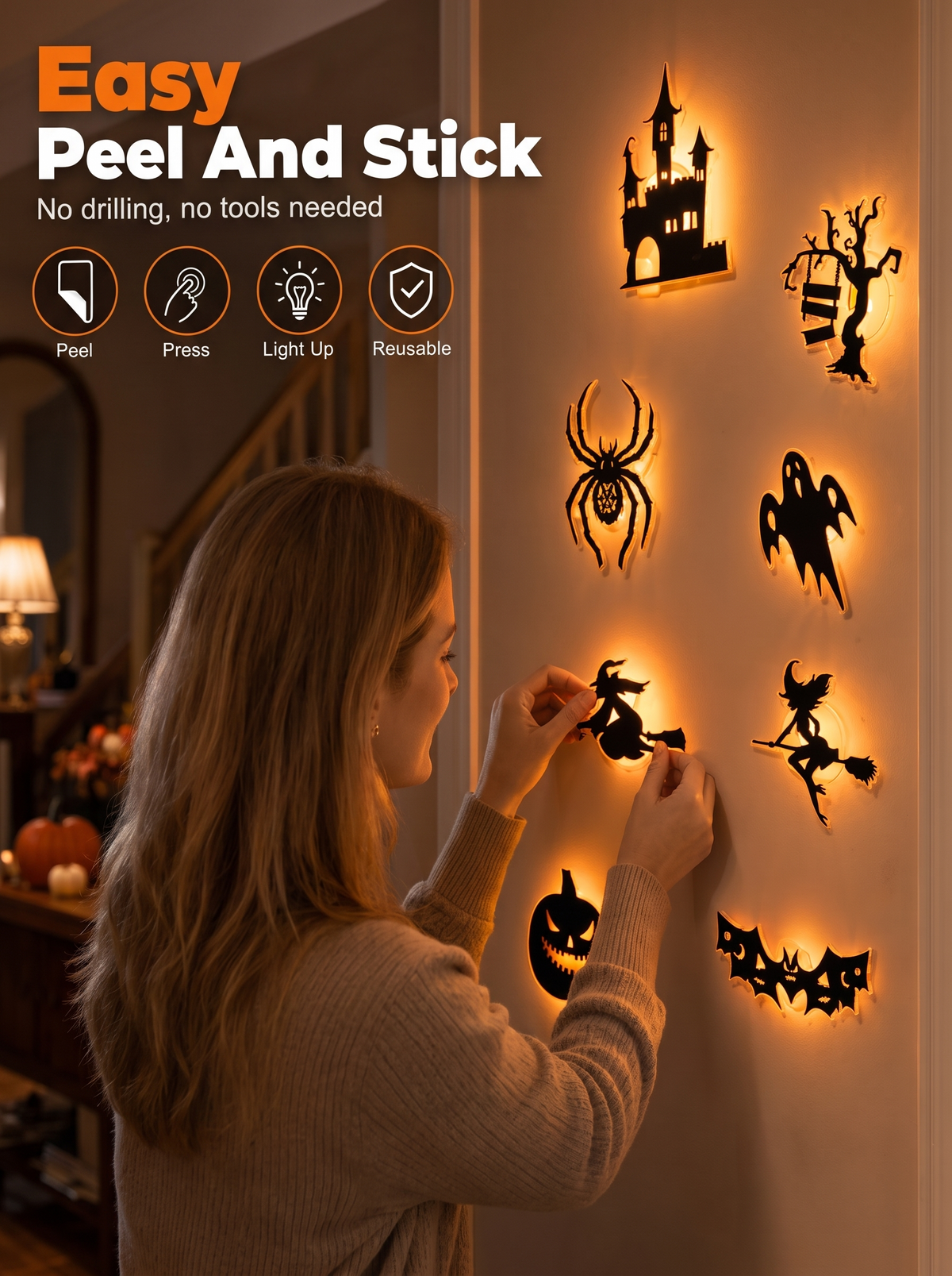 JellyGirly™ Spooky 3D Wall Stickers